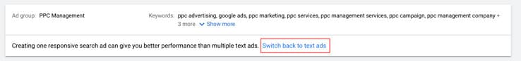 How to add expanded text ads to your ad group
